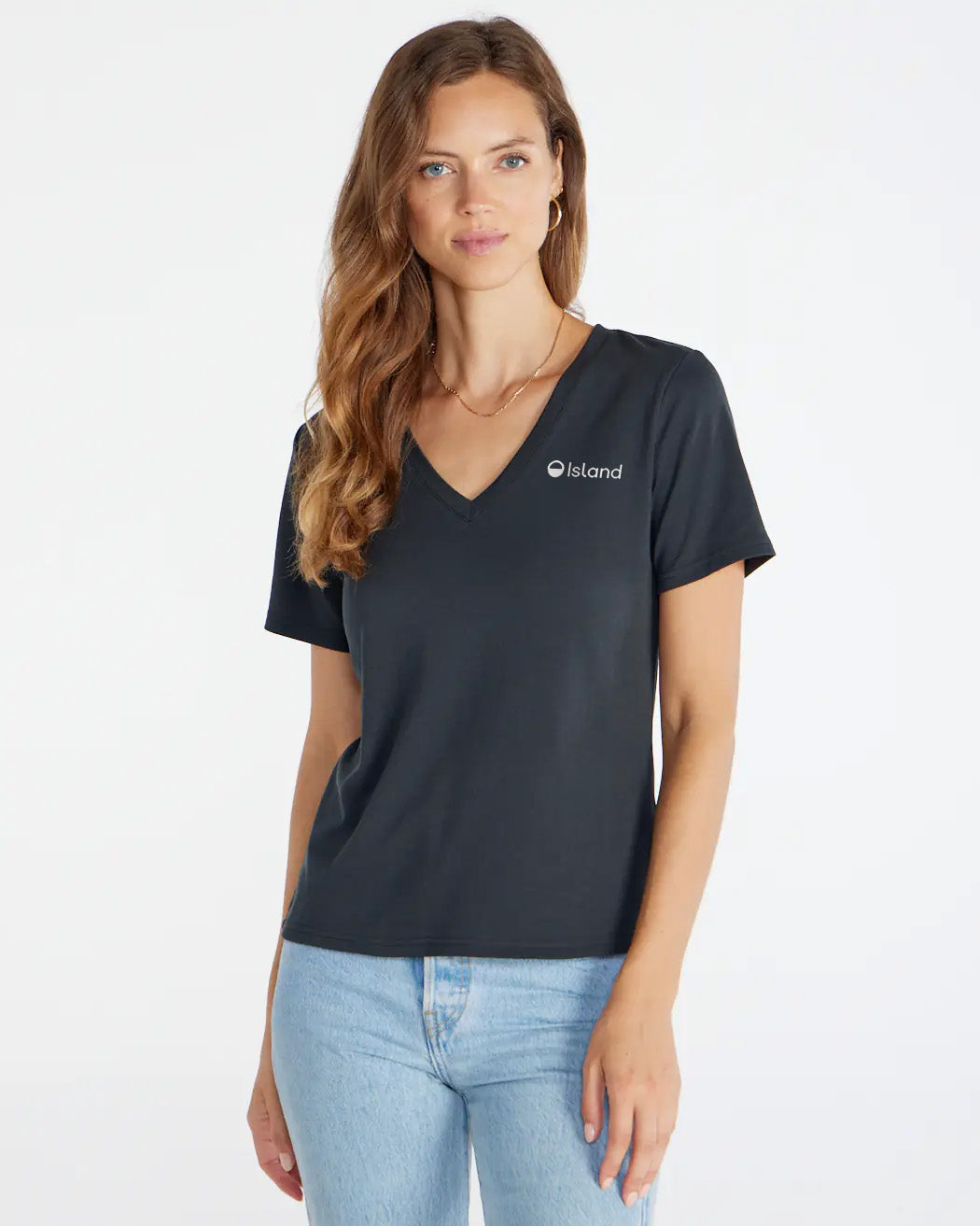 Women's BYLT Drift V-Neck Tee - Black