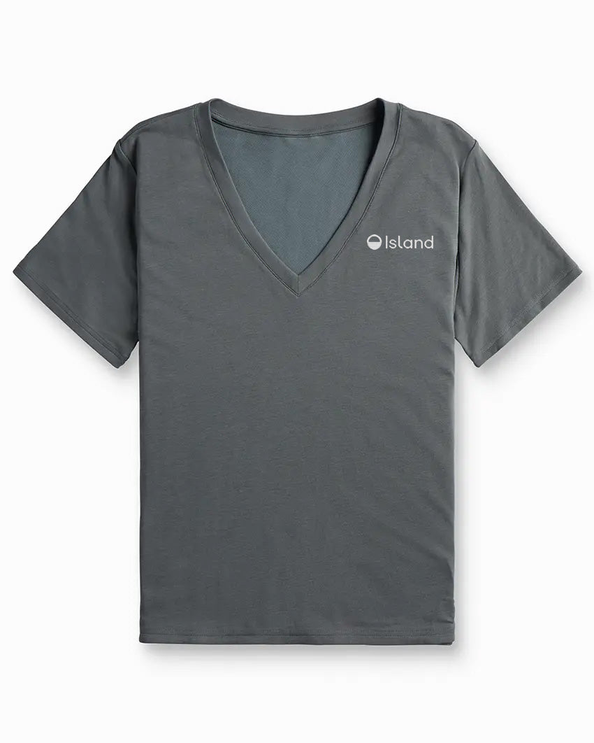 Women's BYLT Drift V-Neck Tee - Grey