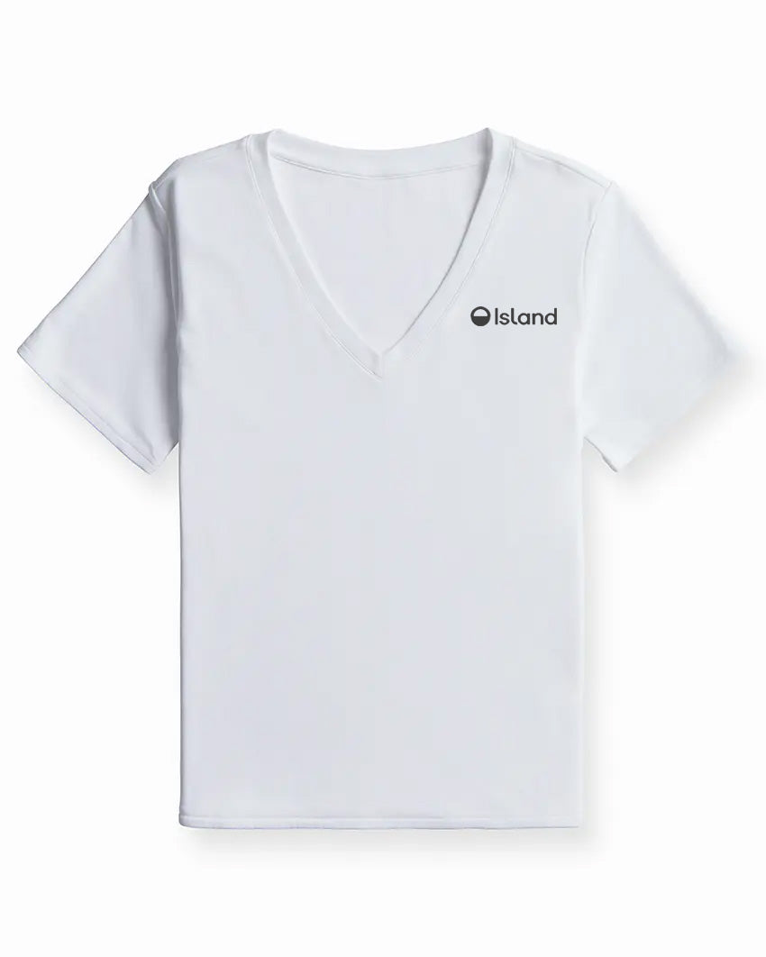 Women's BYLT Drift V-Neck Tee - White