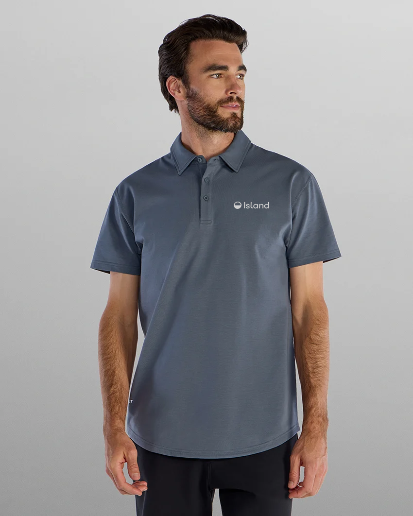 Men's BYLT Drop Cut Lux Polo - Sea