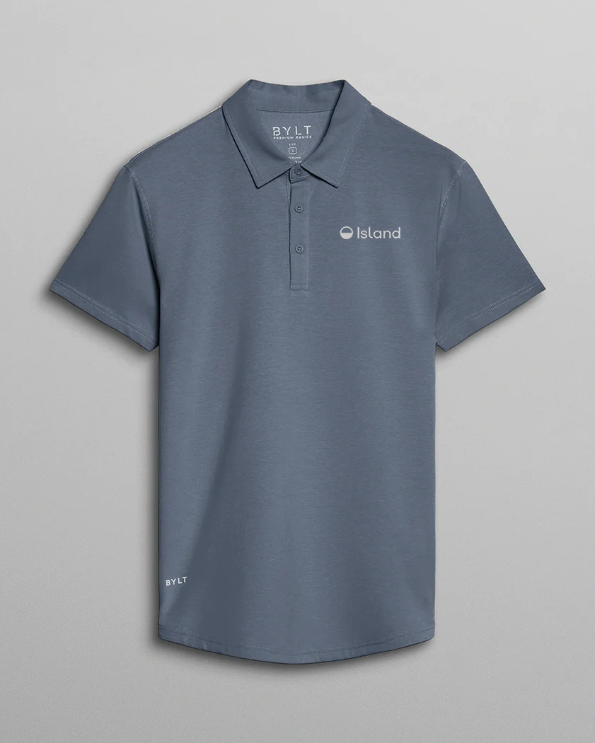 Men's BYLT Drop Cut Lux Polo - Sea