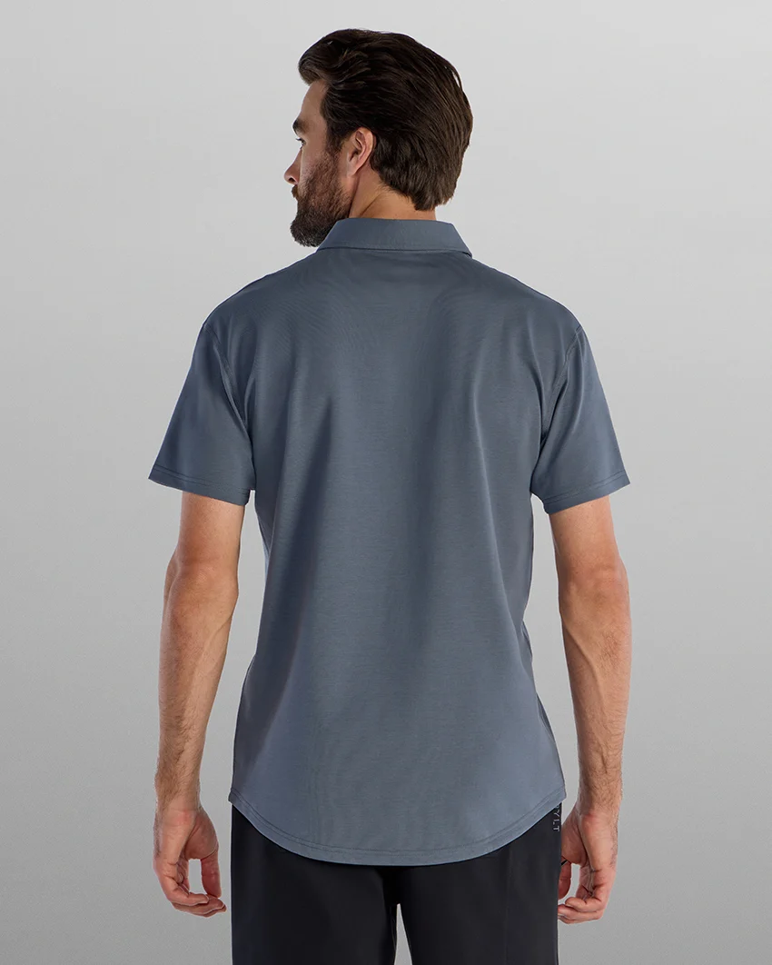 Men's BYLT Drop Cut Lux Polo - Sea