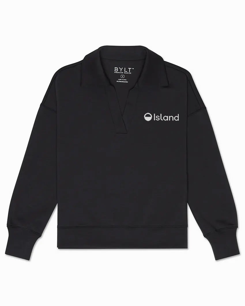 Women's BYLT Opal Relaxed Polo – Black