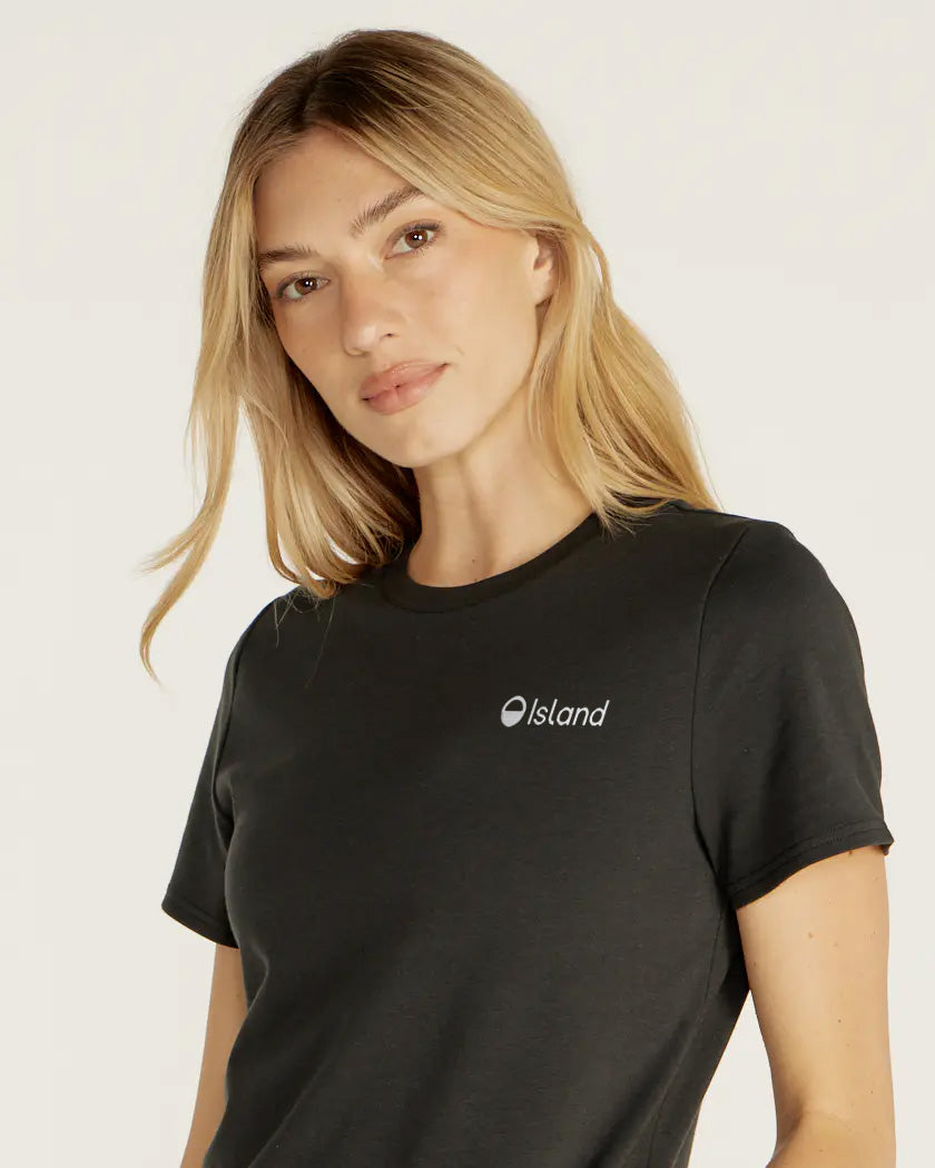 Women's BYLT Drift Straight Hem Tee - Black