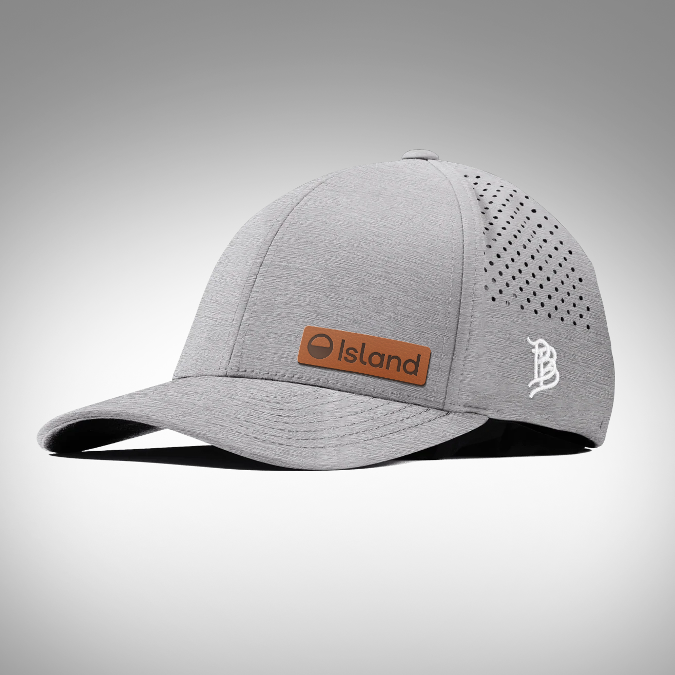 Branded Bills Curved Performance Hat - Heather Grey