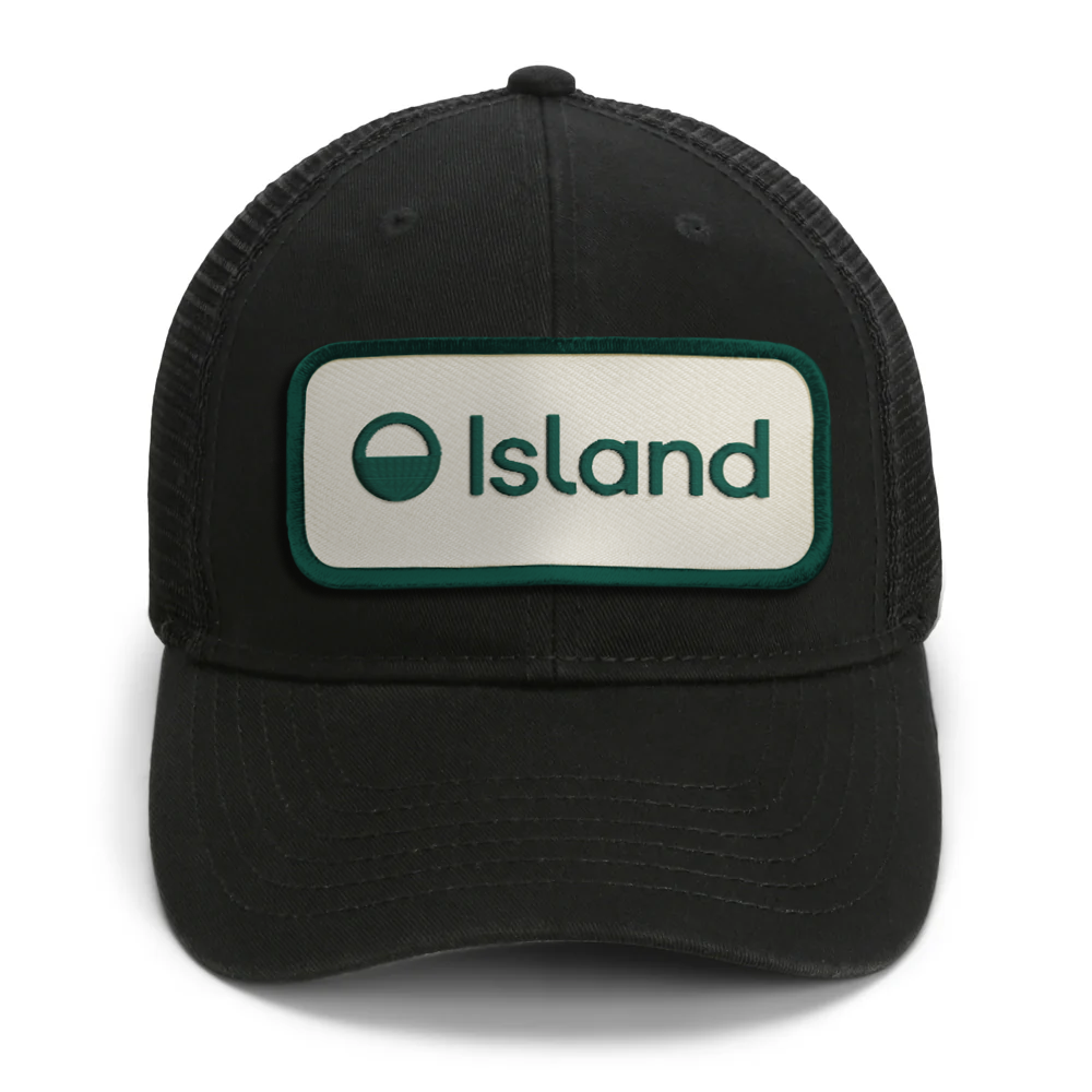 Imperial Catch & Release Mesh Cap - Black with Green/Cream Island Patch
