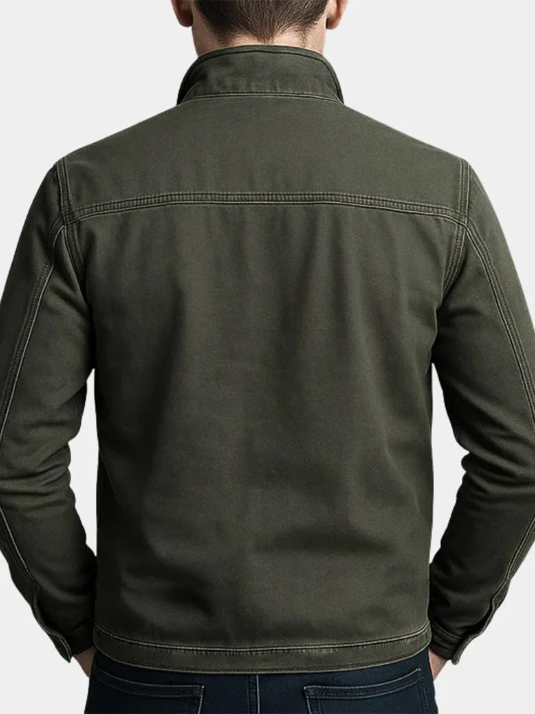 Men's Cross and Crown Olive Field Jacket