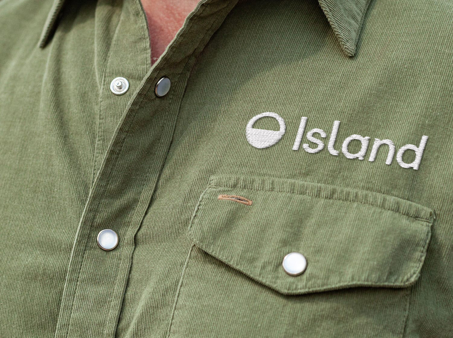 Men's Criquet Short Sleeve Corduroy Pearl Snap - Sagebrush