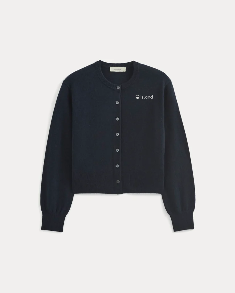 Women's Everlane Cashmere Cropped Cardigan - Navy