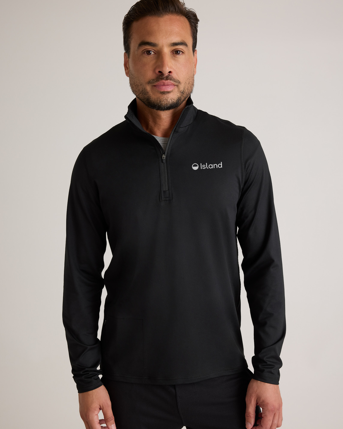 Men's Quince Flowknit Performance 1/2 Zip - Black