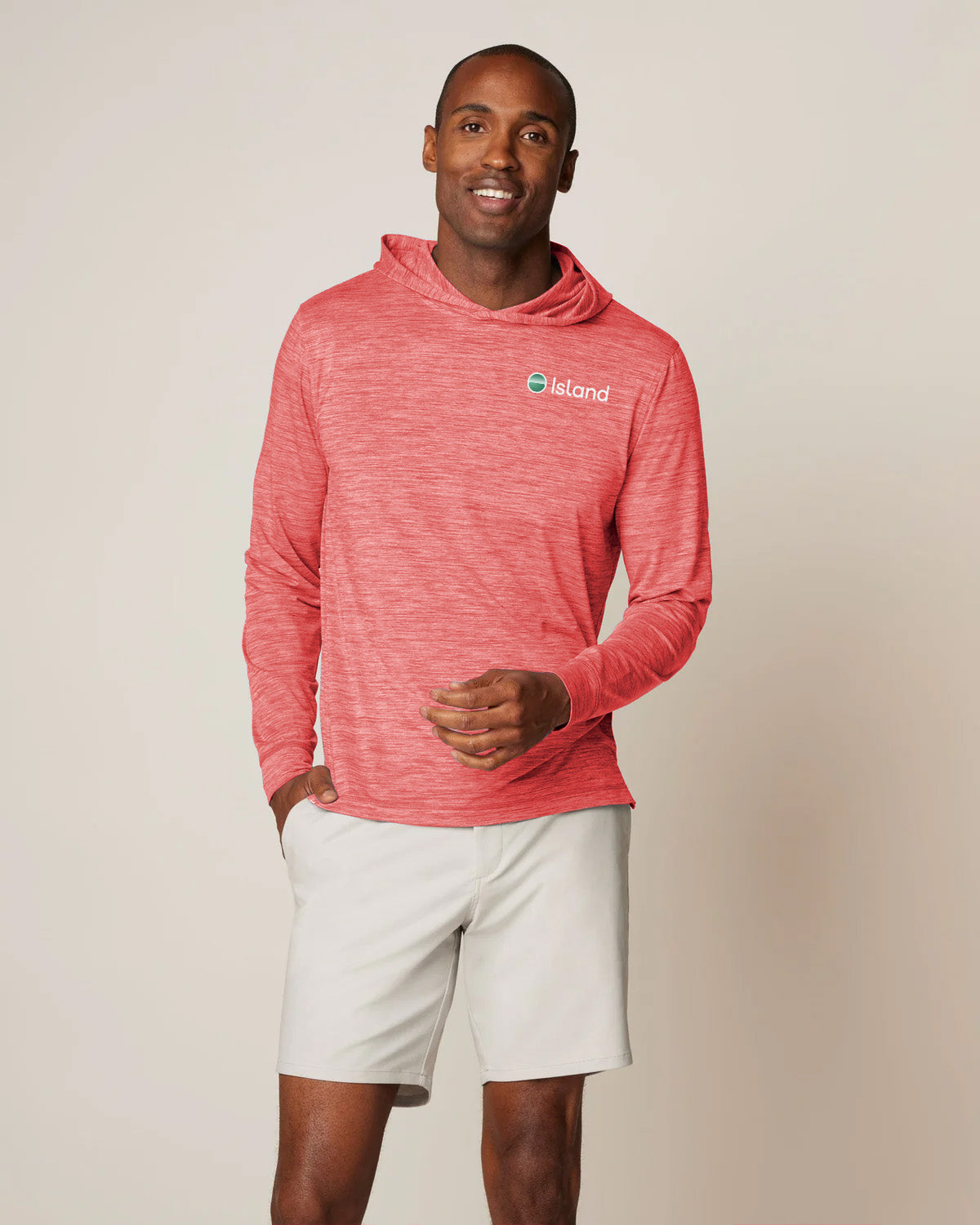 Men's Johnnie-O Talon Featherweight Performance Hoodie - Red