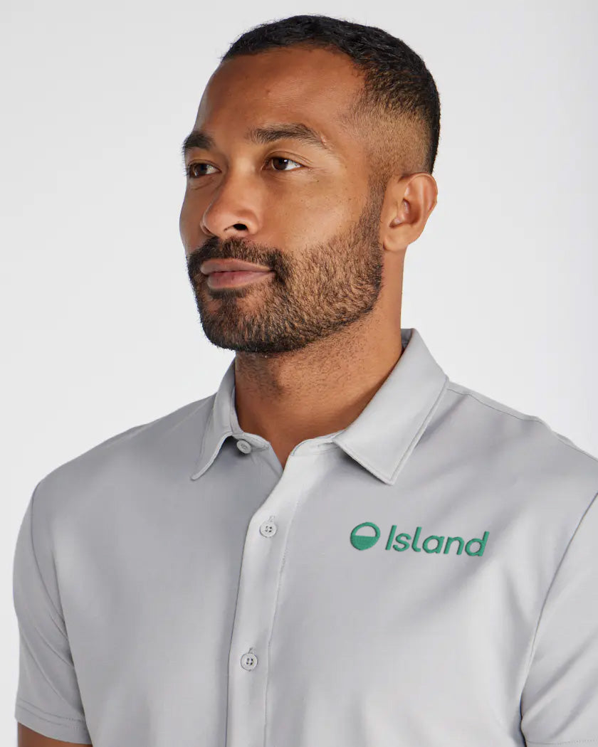 Men's BYLT LUX Short Sleeve Button Down - Storm