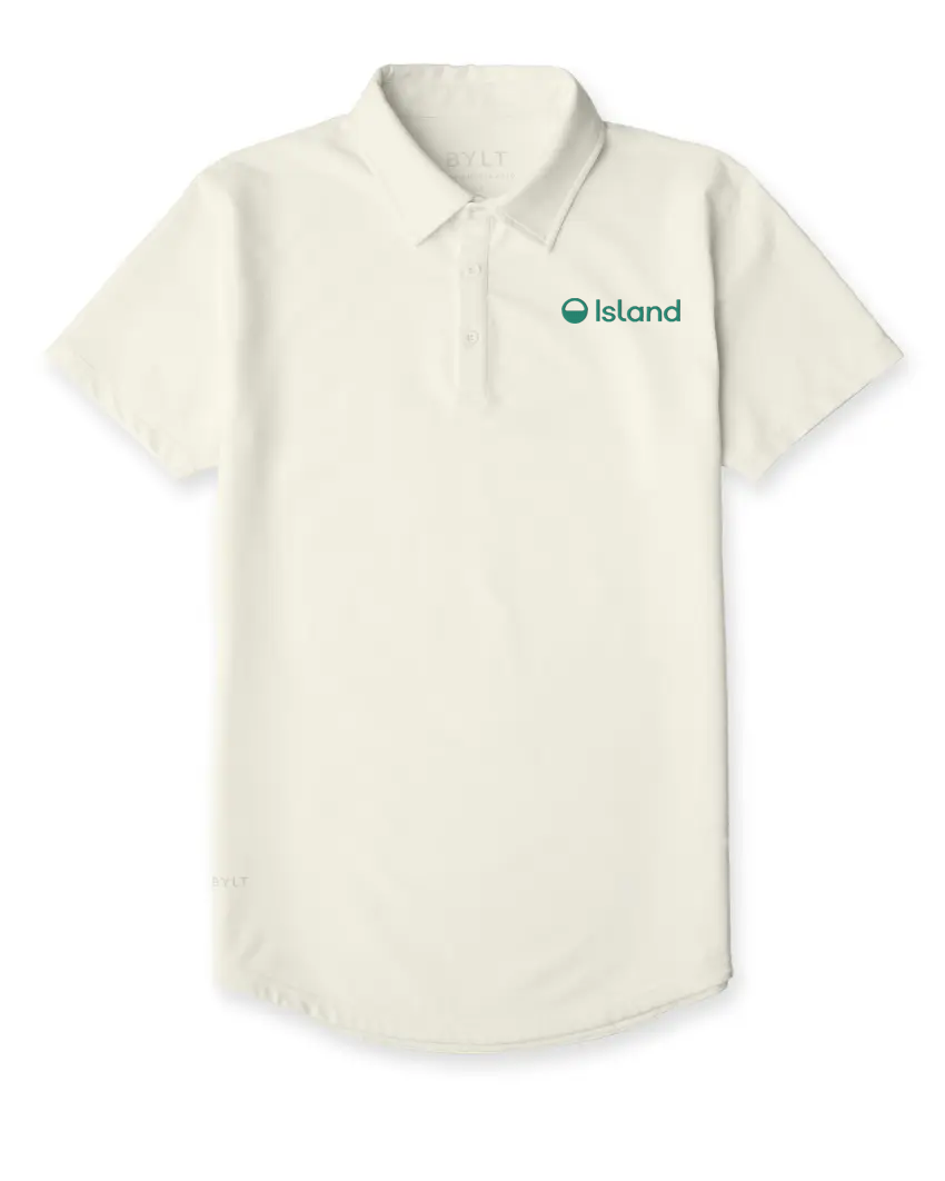 Men's BYLT Drop Cut LUX Polo - Bone