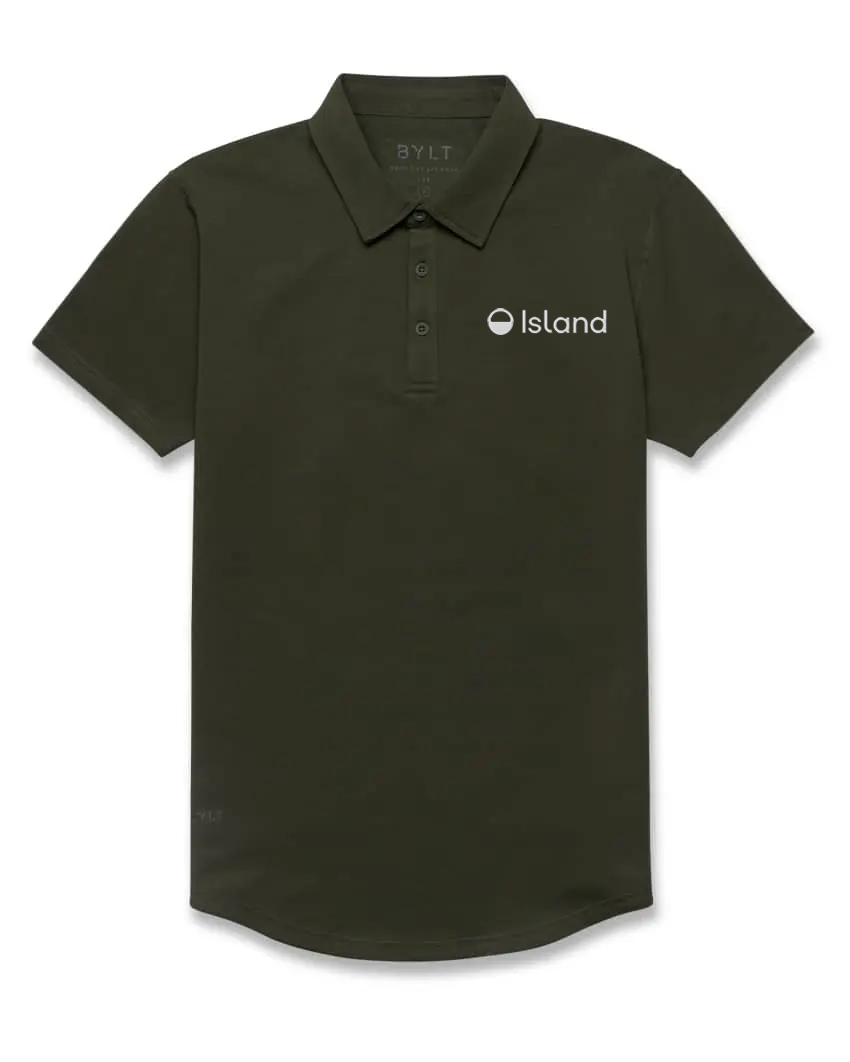 Men's BYLT Drop Cut LUX Polo - Forest