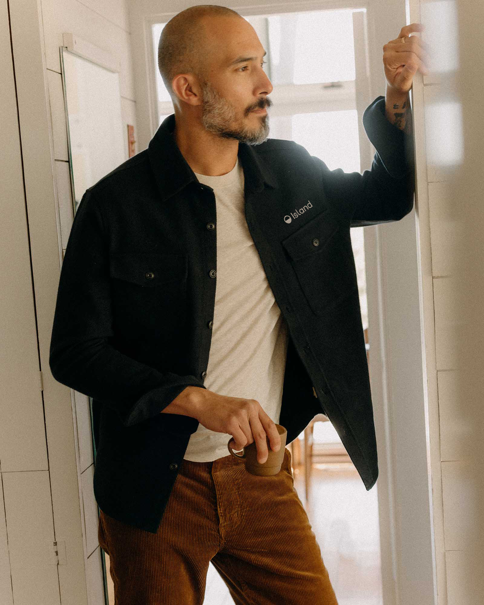 Men's Taylor Stitch The Maritime Shirt Jacket - Dark Navy Moleskin Twill