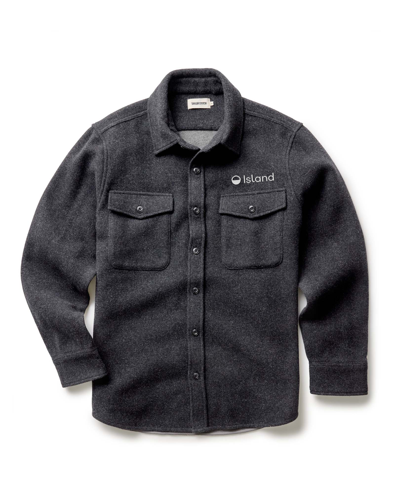 Men's Taylor Stitch The Maritime Shirt Jacket - Heather Charcoal Wool