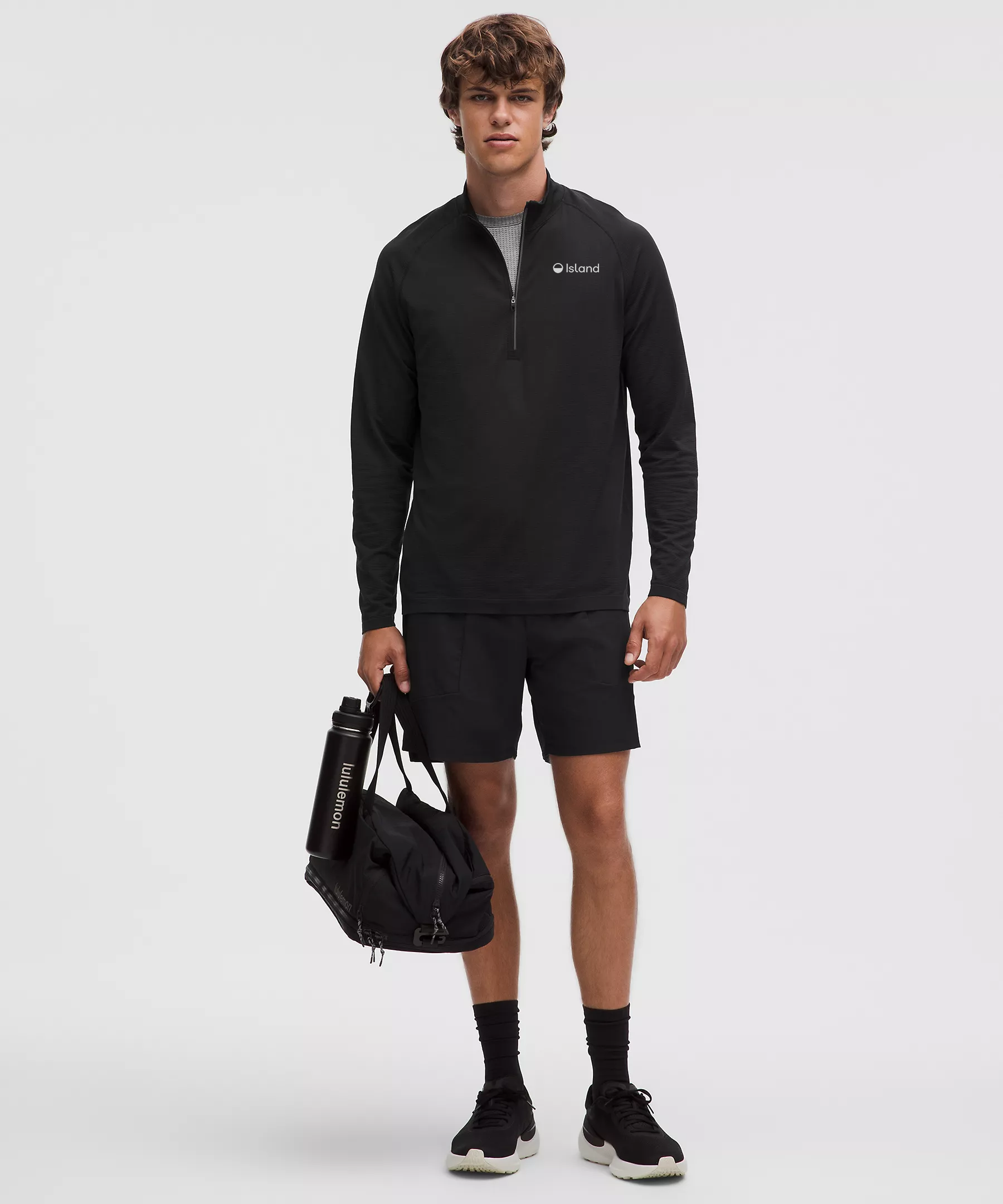 Men's LuluLemon Metal Vent Tech Half Zip - Black