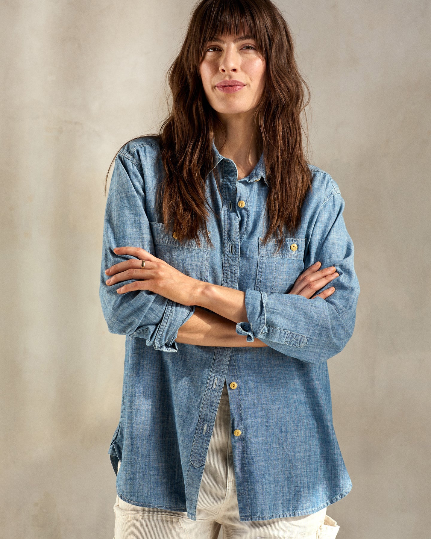 Women's Outerknown Chambray Utility Shirt - Chambray