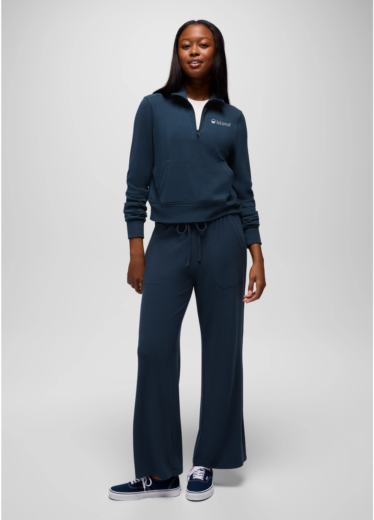 Women's Prana Willow West Half Zip - Stormy Night