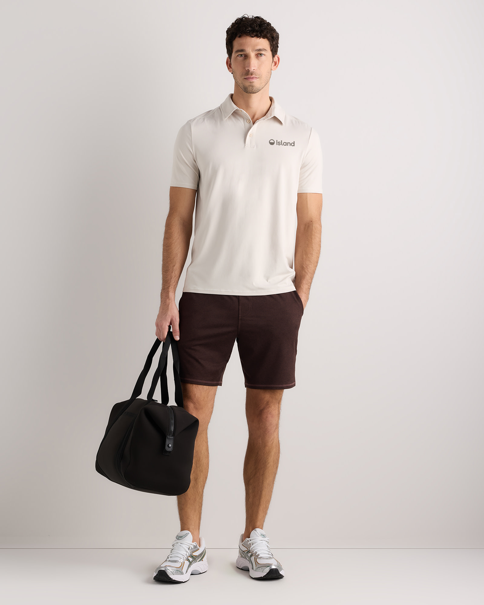 Men's Quince Flowknit Performance Polo - Solid Chalk