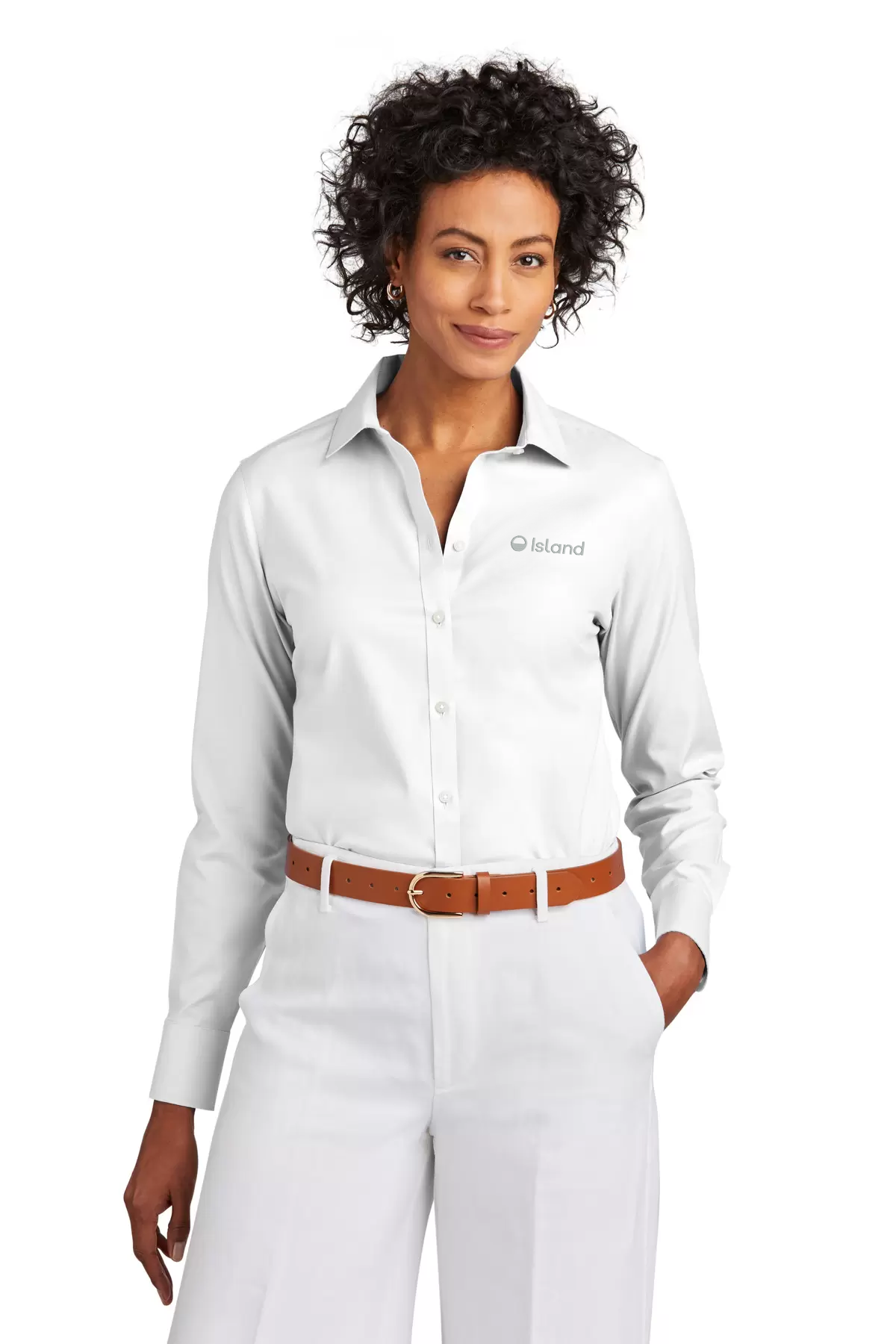 Women's Brooks Brothers Stretch Pinpoint Shirt