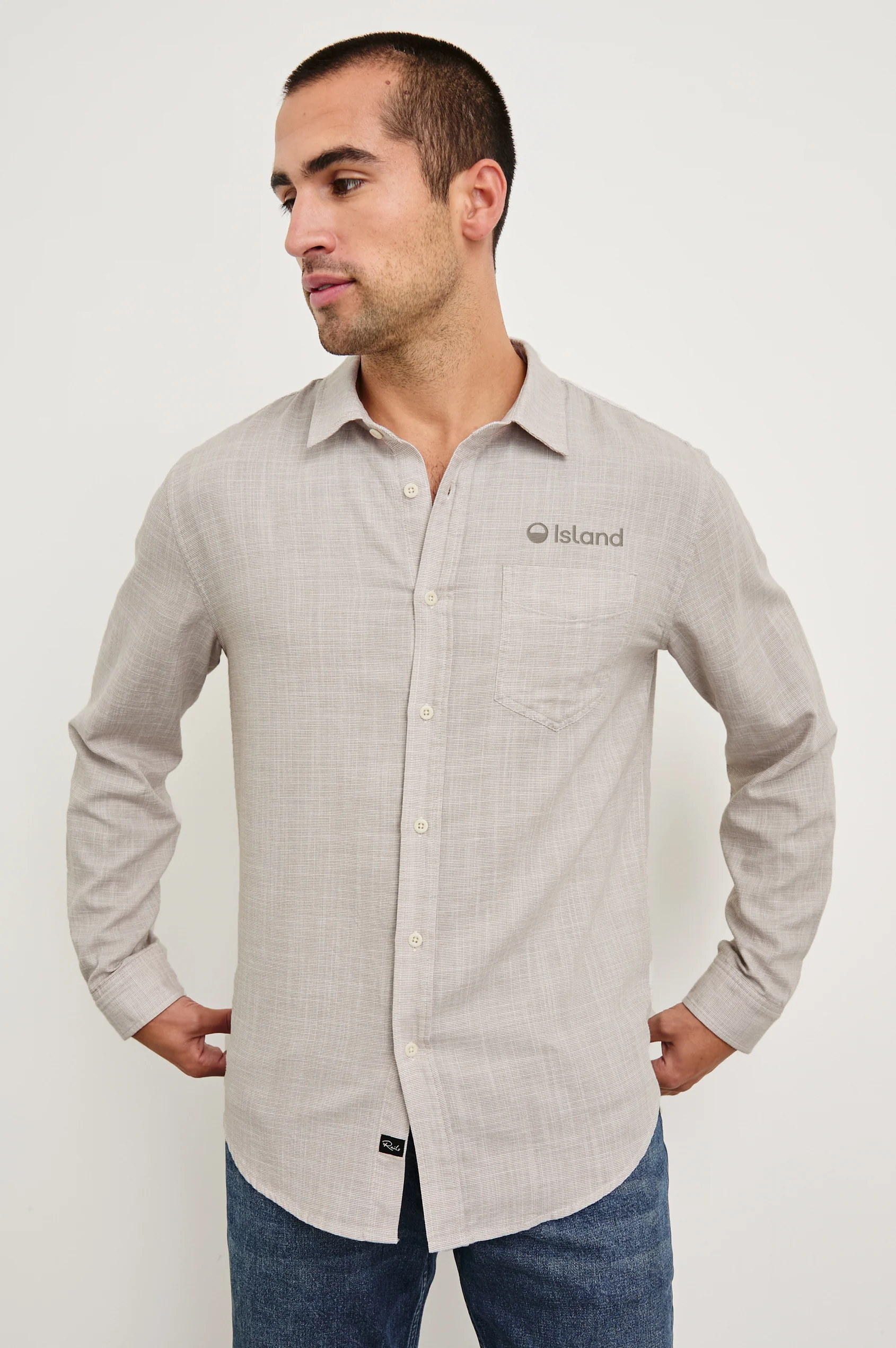 Men's Rails Wyatt Button Down - Tahini Etch | Pre-Order