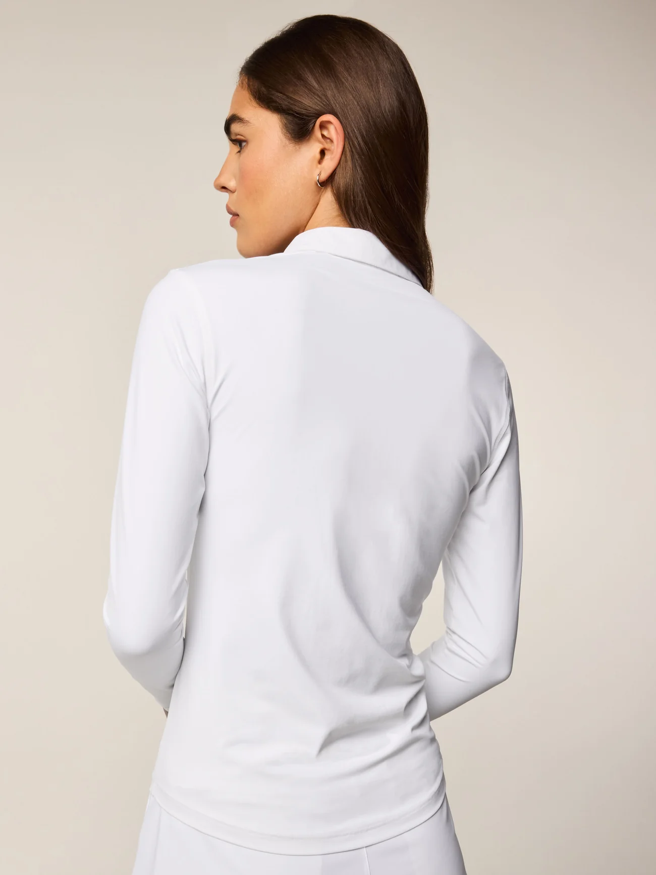 Women's Greyson Scarlett Long Sleeve Polo - White