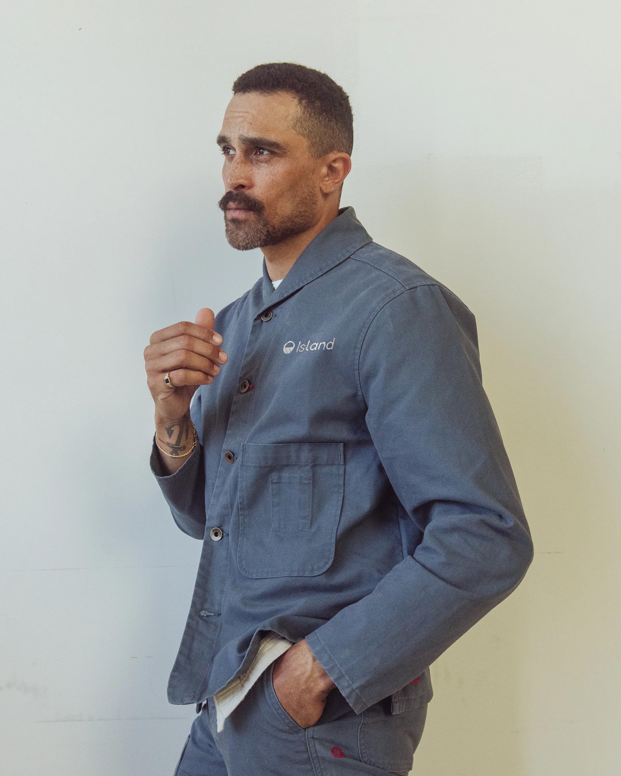 Men's Imperfects Chore Shepherds Craft Canvas Shirt - Stratus