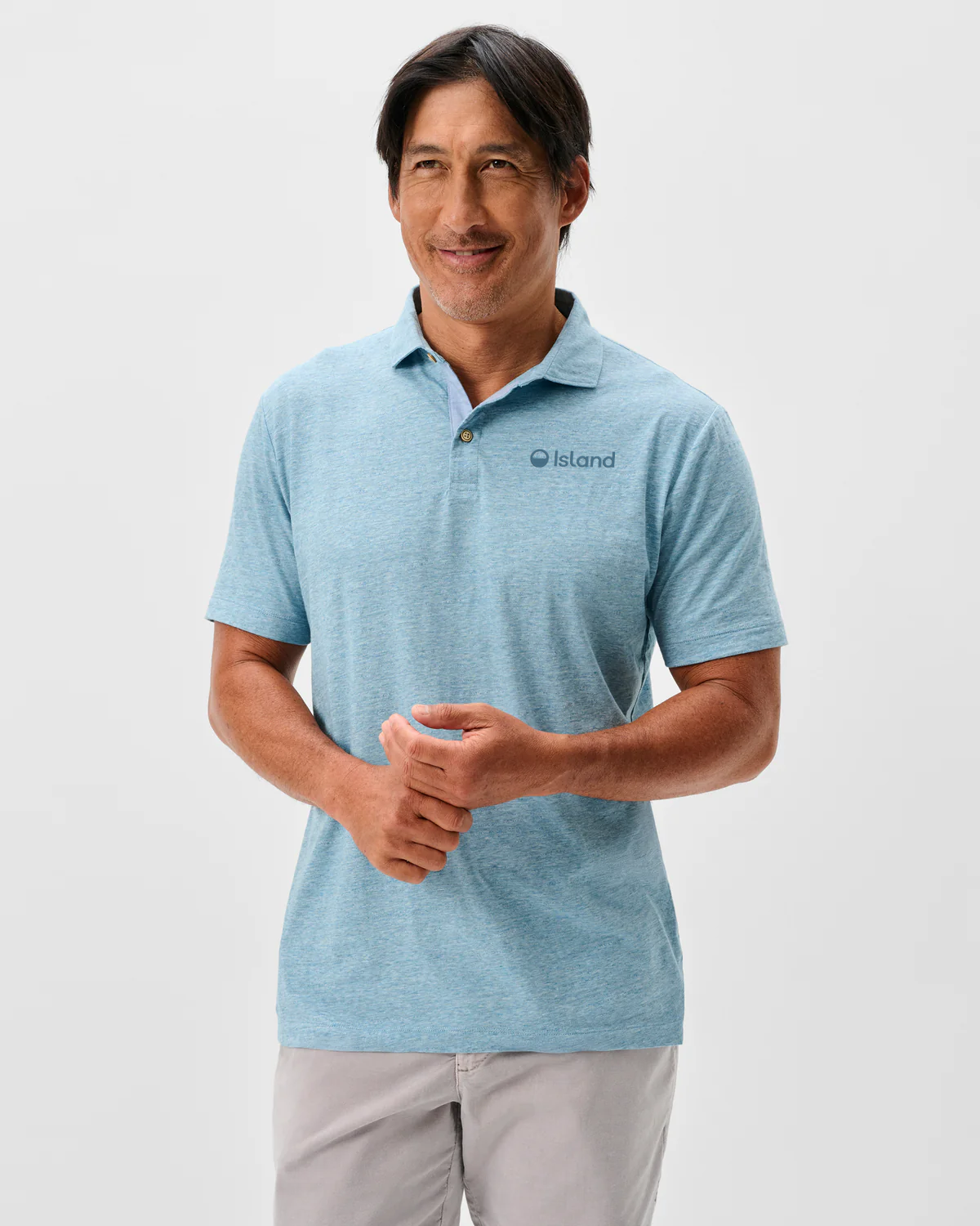 Men's Johnnie-O Starnes Slub Cotton Blend Polo - Tropical