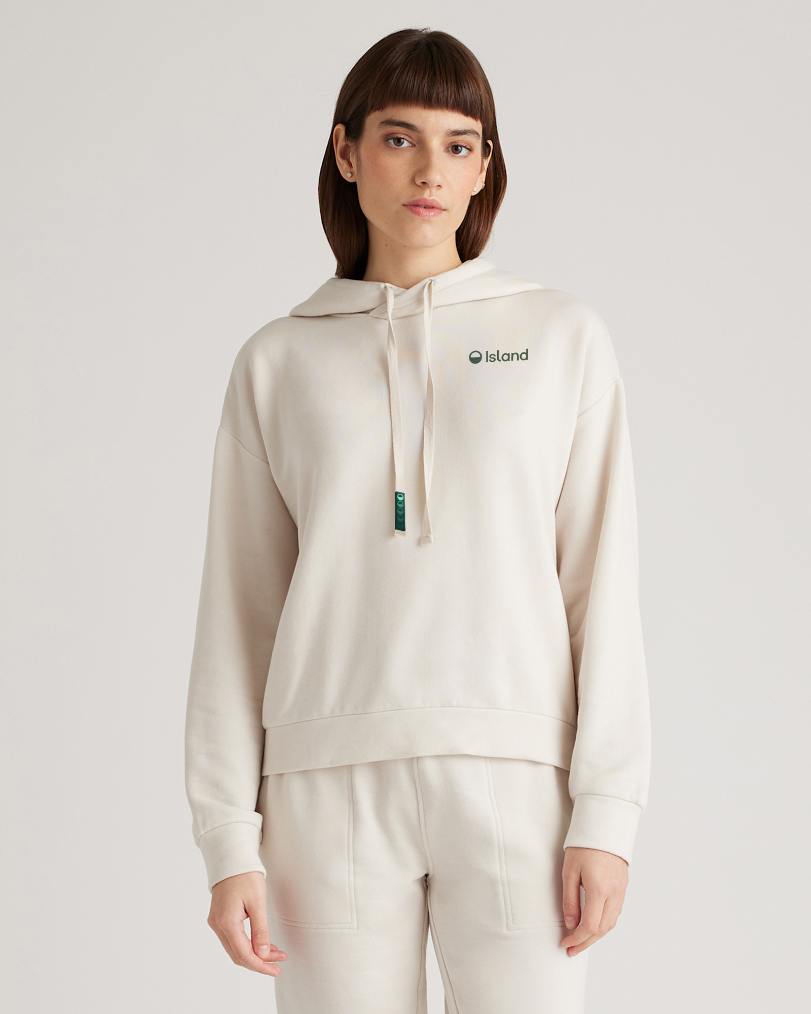 Women's Quince Super Soft Fleece Pullover Hoodie - White