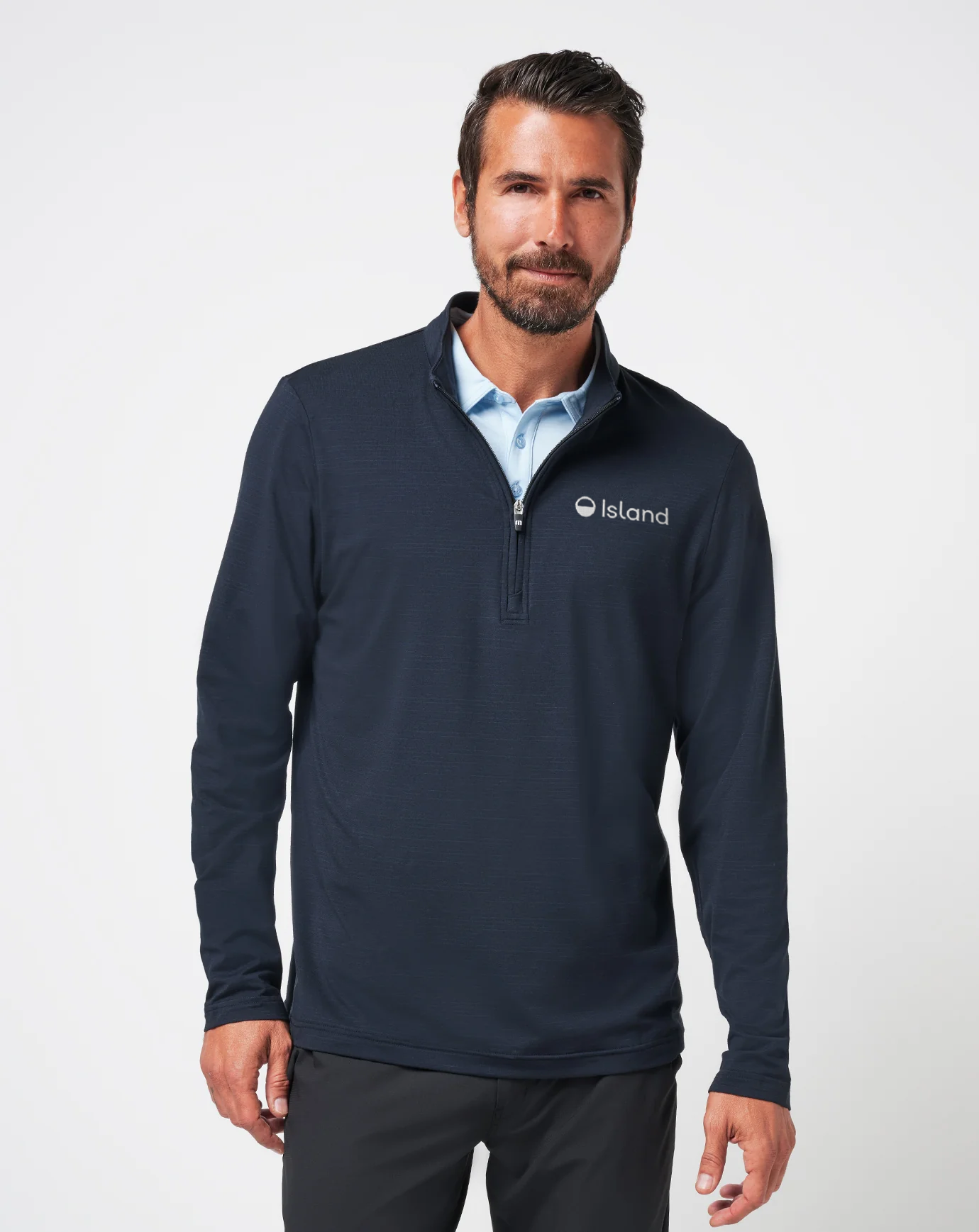 Men's TravisMathew The Heater Quarter Zip - Black