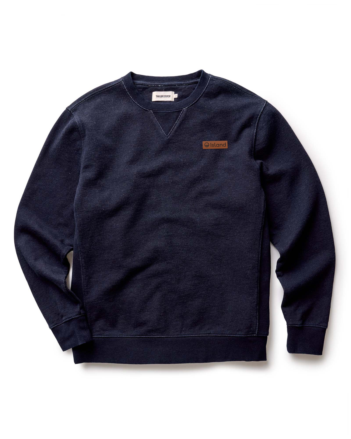 Men's Taylor Stitch Sunset Après Crew - Rinsed Indigo Terry