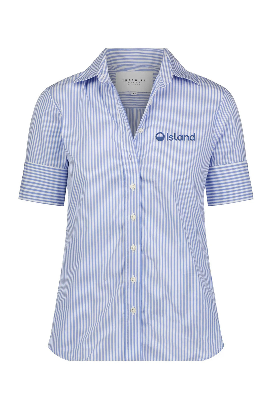 Women's The Shirt Short Sleeve Shirt - Blue/White Stripe