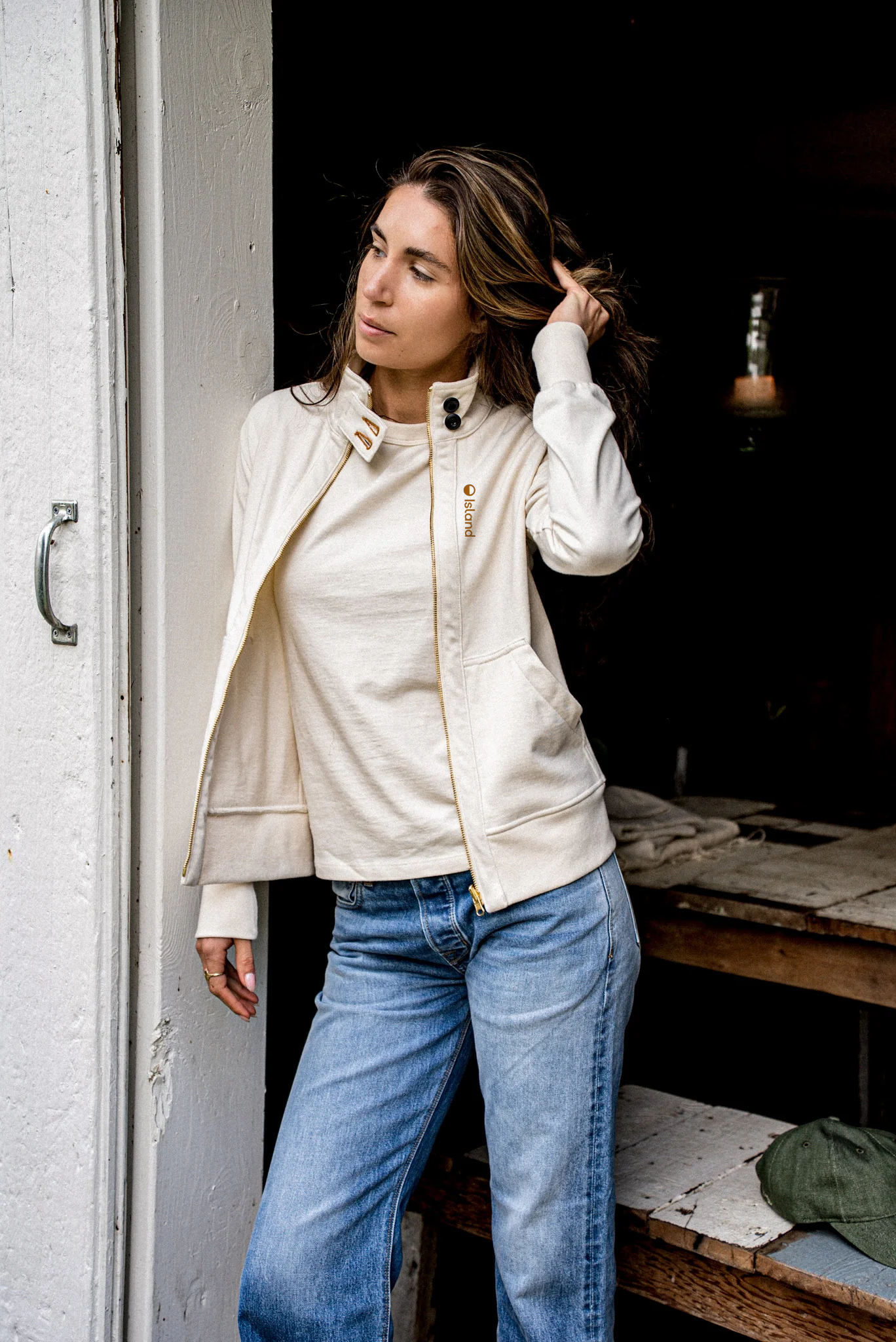 Women's Wiesmade Stinson Moto Jacket - Natural