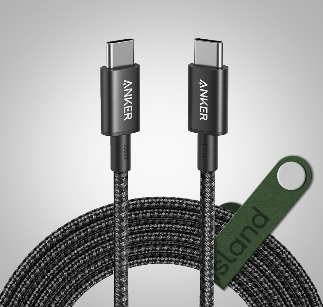 Anker Braided Charging Cable with Cord Organizer