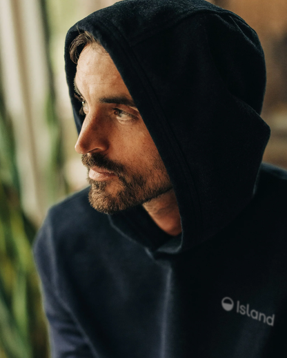 Men's Taylor Stitch The Après Hoodie - Rinsed Indigo Terry