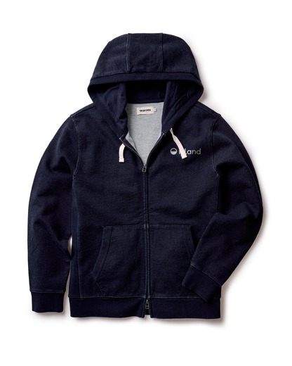 Men's Taylor Stitch The Après Zip Hoodie - Rinsed Indigo Terry