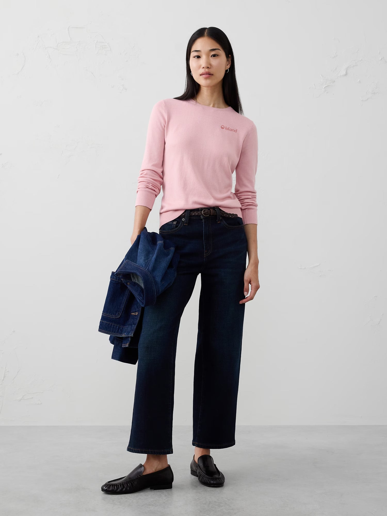 Women's Banana Republic Forever Crew Neck - Atacama Pink