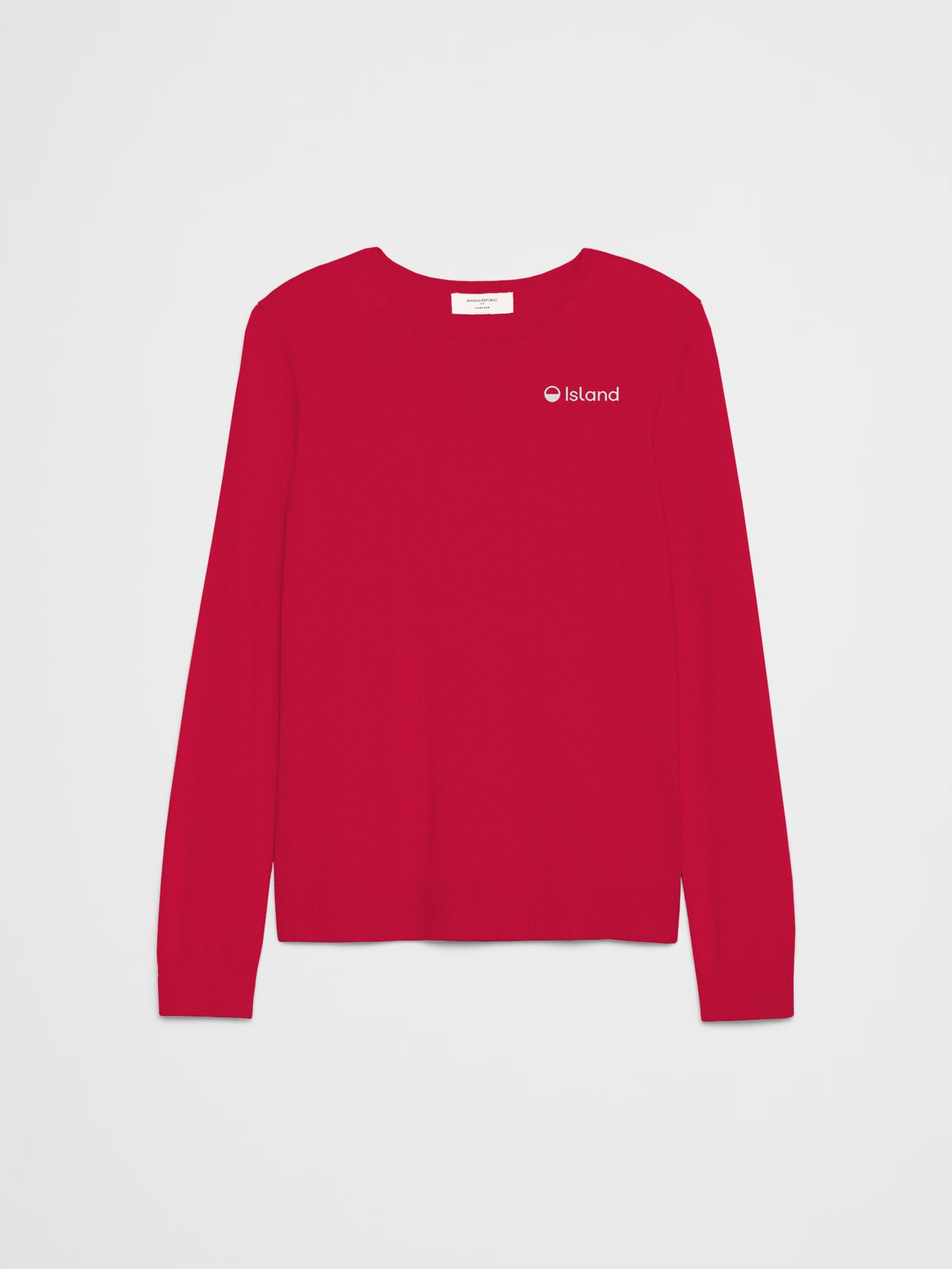 Women's Banana Republic Forever Crew Neck - Pure Red