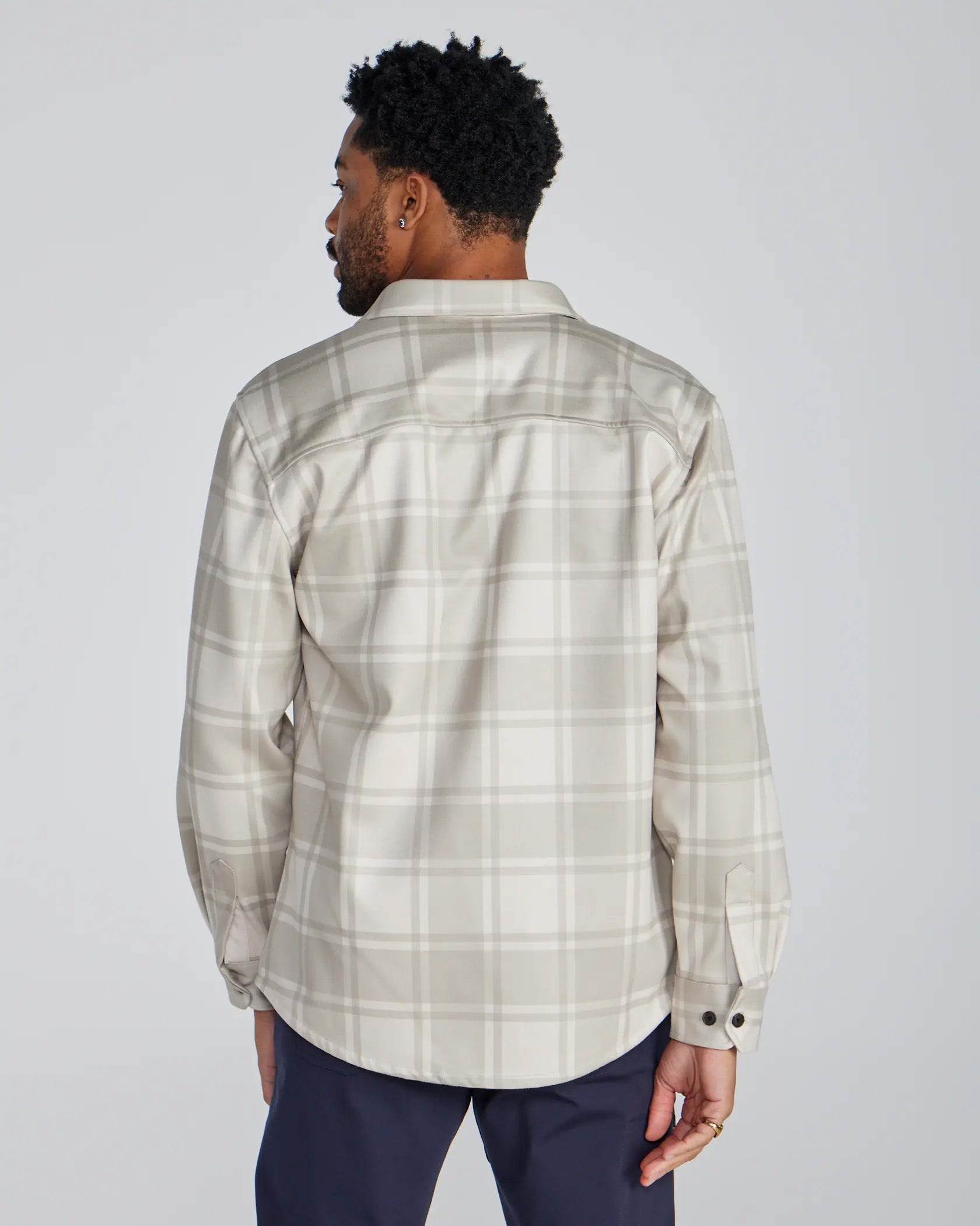 Men's BYLT Coastal Overshirt - Ivory Latte