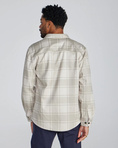 Men's BYLT Coastal Overshirt - Ivory Latte