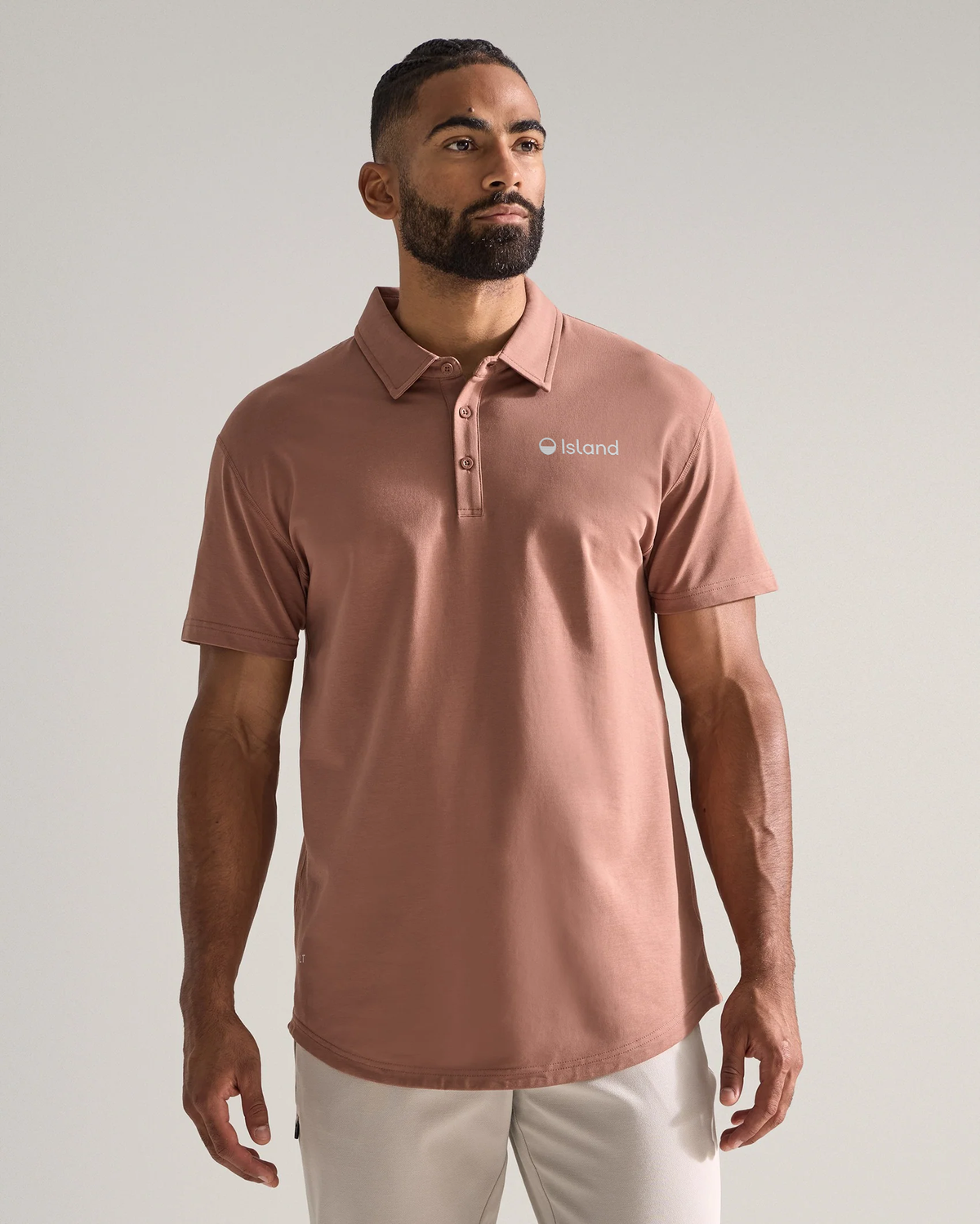 Men's BYLT Drop Cut Lux Polo - Cedar