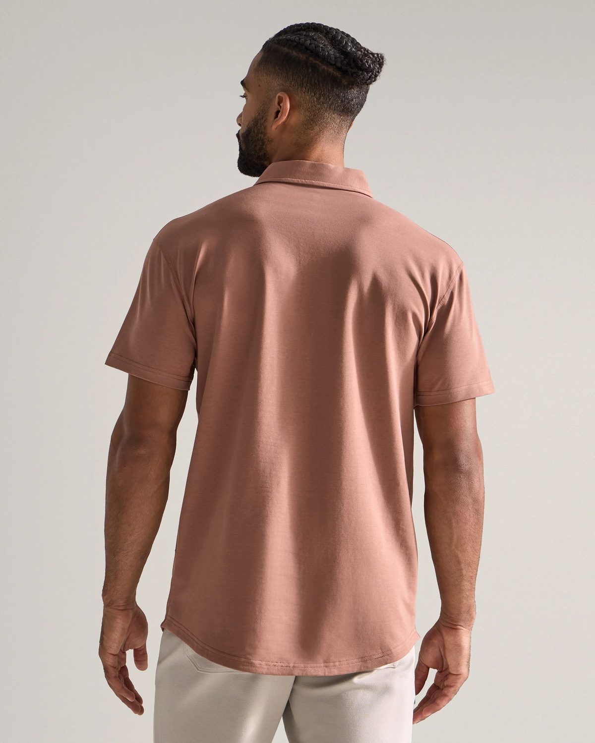 Men's BYLT Drop Cut Lux Polo - Cedar