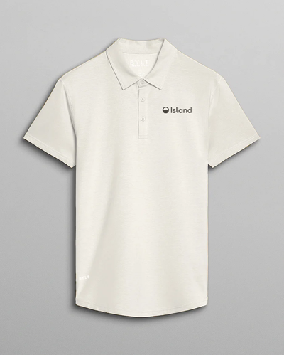 Men's BYLT Drop Cut Lux Polo - Off White