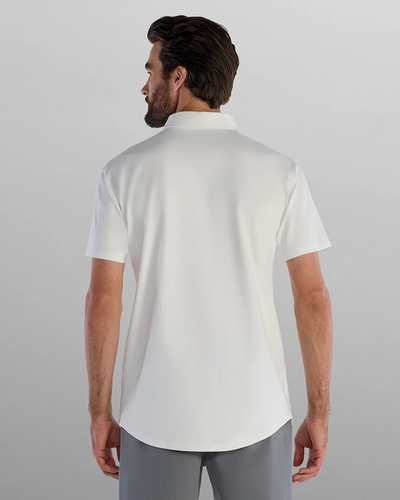 Men's BYLT Drop Cut Lux Polo - Off White