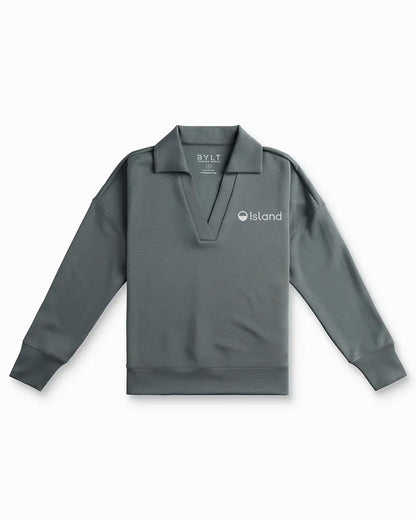 Women's BYLT Opal Relaxed Polo – Grey