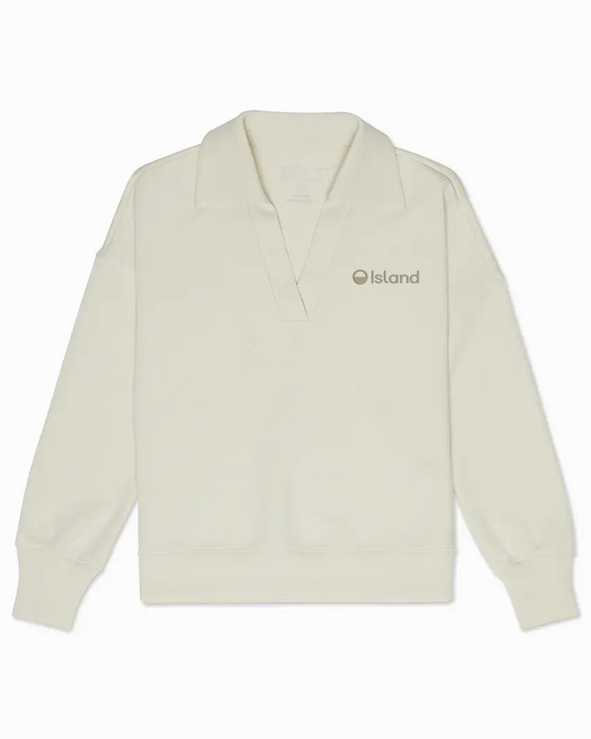 Women's BYLT Opal Relaxed Polo – Shell