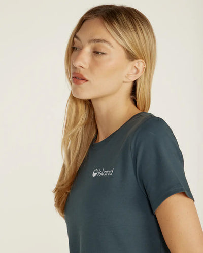 Women's BYLT Drift Straight Hem Tee - Navy