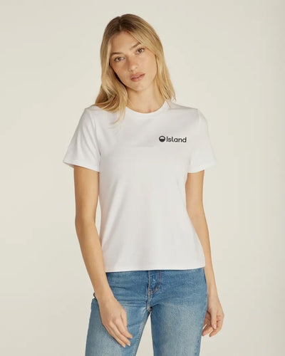 Women's BYLT Drift Straight Hem Tee - White