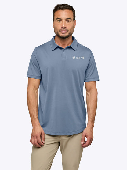Men's Cuts AO Signature Fit Polo - Cadet Blue